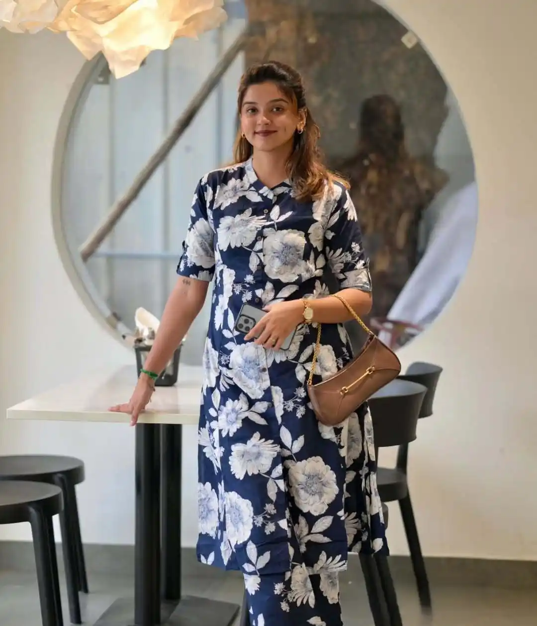 Midnight Bloom Blue Women’s Floral Printed Kurta & Pant Set.png